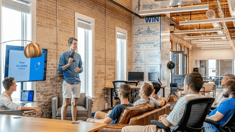 Technical recruiters and hiring manager reviewing architecture requirements